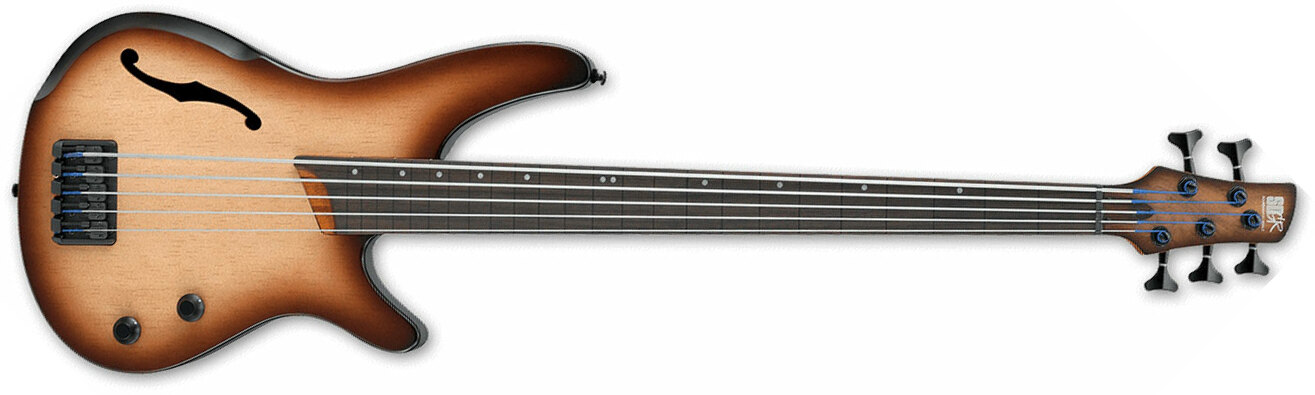 Ibanez Srh505f Nnf Fretless Bass Workshop Pan - Dragon Eye Burst Flat - Solidbody E-bass - Main picture