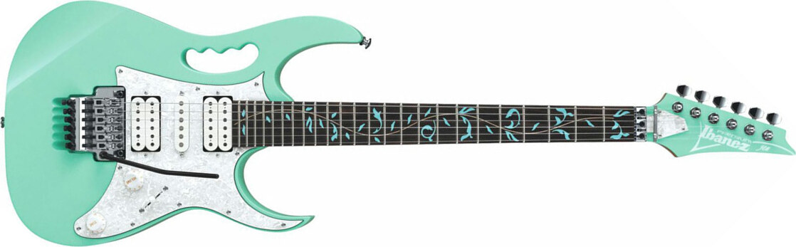 Ibanez Steve Vai Jem70v Sfg Premium Hsh Dimarzio Fr - Sea Foam Green - E-Gitarre in Str-Form - Main picture