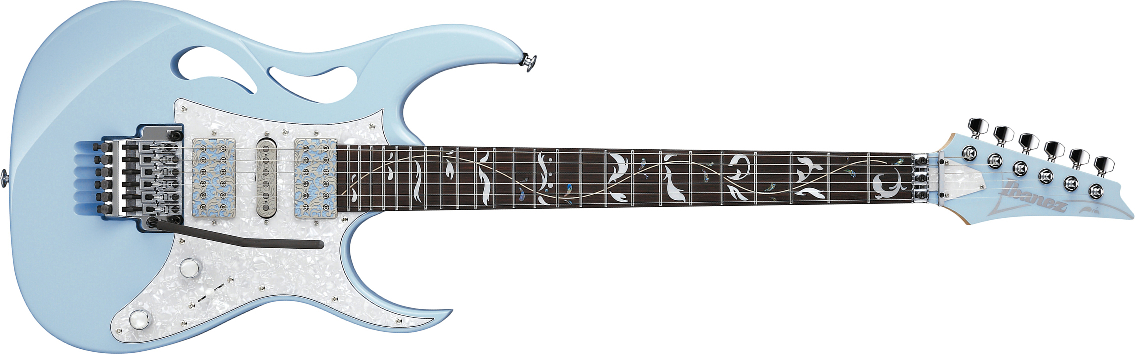 Ibanez Steve Vai Pia3761c Blp Signature Jap 2h Dimarzio Fr Rw - Blue Powder - E-Gitarre in Str-Form - Main picture