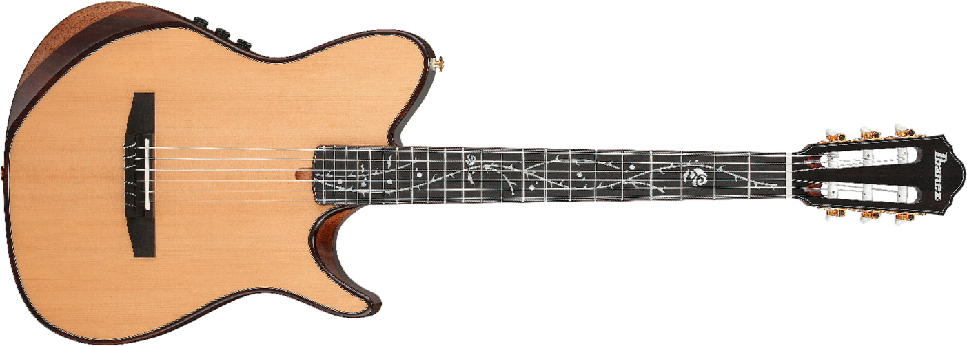 Ibanez Tim Henson Tod100n Nt Jap Signature Epicea Okoume Eb - Natural - Konzertgitarren 4/4 - Main picture