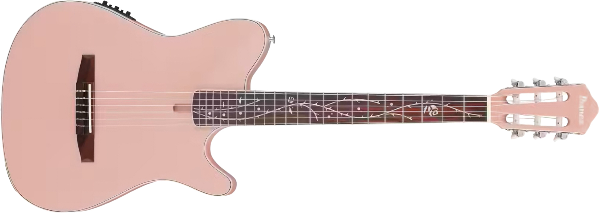 Ibanez Tim Henson Tod10n Paf Ind Signature Epicea Sapele Rw - Pearl Pink Flat - Konzertgitarren 4/4 - Main picture