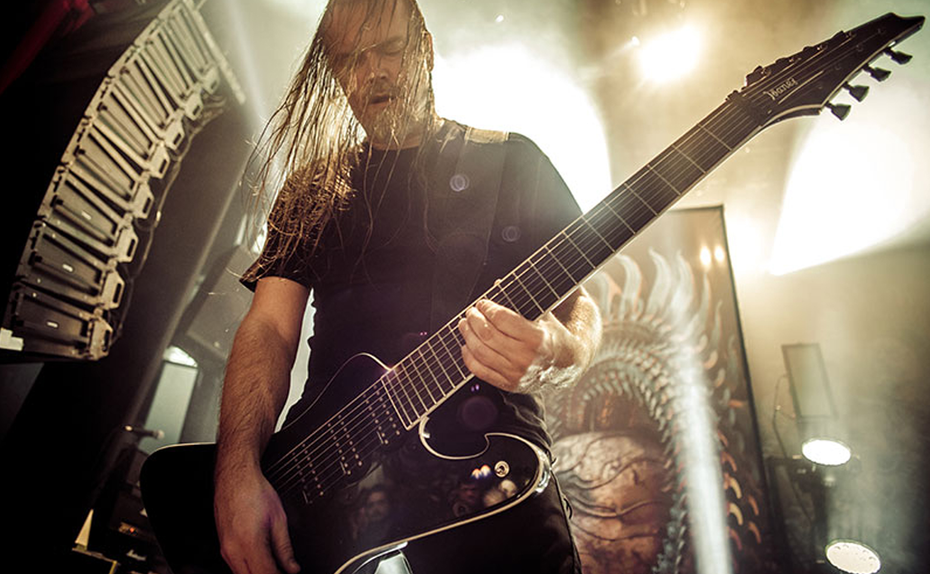 Ibanez Fredrik Thordendal Meshuggah Ftm33 Wk Signature Hh Ht Rw - Weathered Black - Bariton E-Gitarre - Variation 6