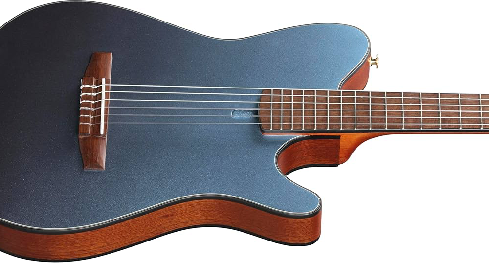 Ibanez Frh10n Ibf Hybrid Cw Epicea Sapele Wal - Indigo Blue Metallic Flat - Konzertgitarren 4/4 - Variation 2