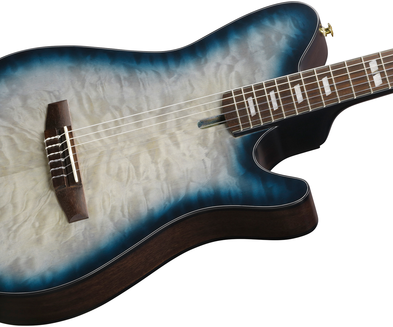 Ibanez Frh20qmn Ctl Fr Hollow Cw Erable Sapele Rw - Cosmic Blue Starburst Low Gloss - Konzertgitarren 4/4 - Variation 2