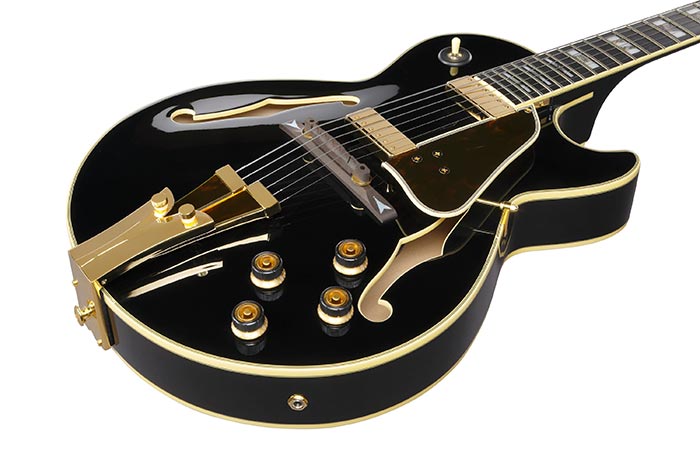 Ibanez George Benson Gb10 Bs Prestige Jap Signature 2h Ht Eb - Black - Hollowbody E-Gitarre - Variation 2