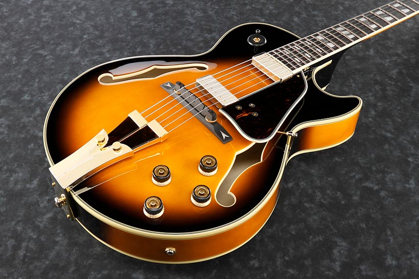 Ibanez George Benson Gb10se Bs Signature Hh Ht Eb - Brown Sunburst - Hollowbody E-Gitarre - Variation 1