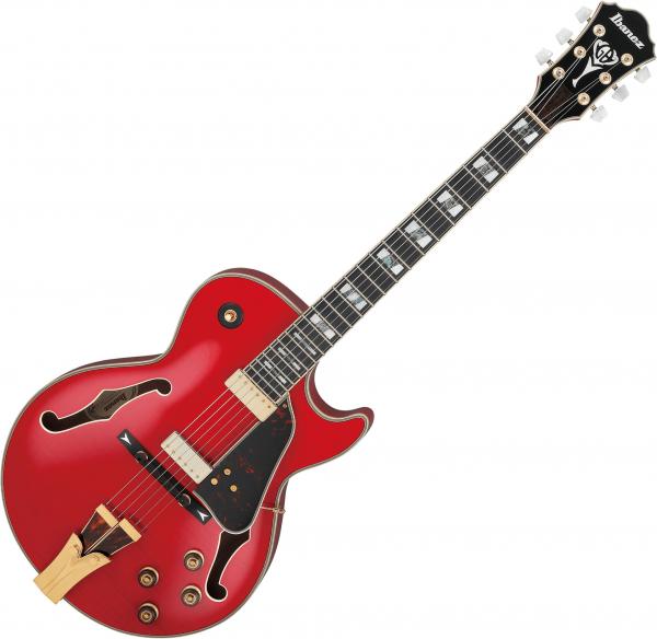 Hollowbody e-gitarre Ibanez George Benson GB10SEFM SRR - Sapphire red
