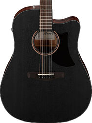 Folk-gitarre Ibanez AAD190CE WKH Advanced - Weathered black open pore