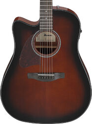 Folk-gitarre Ibanez Advanced AAD51CE NT LH - dark violin sunburst