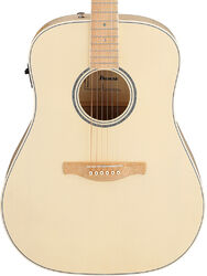 Folk-gitarre Ibanez Advanced AAD77M1E OAW - Open Pore Antique White