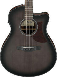 Folk-gitarre Ibanez Advanced AAM70CE TBN - Transparent Charcoal Burst 