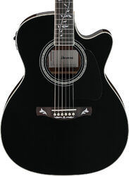 Folk-gitarre Ibanez Artwood AC391RCE BKH - black top