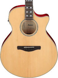 Folk-gitarre Ibanez AE170 NTR - Natural top, Transparent Red Back