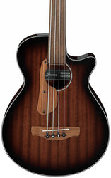 Akustische bass Ibanez AEGB24FE MHS Fretless - Mahogany sunburst