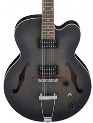 Hollowbody e-gitarre Ibanez AF55 TKF Artcore - Transparent black flat