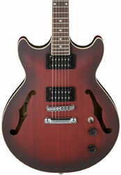 Semi-hollow e-gitarre Ibanez AM53 SRF Artcore - Sunburst red flat