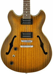 Semi-hollow e-gitarre Ibanez AS53L TF Artcore LH - Tobacco flat