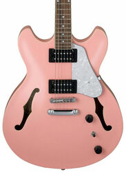 Semi-hollow e-gitarre Ibanez AS63 CRP Artcore - Coral pink