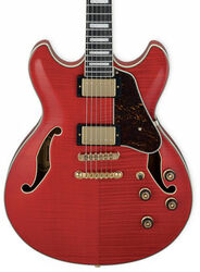 Semi-hollow e-gitarre Ibanez AS93FM TCD Artcore Expressionist - Trans cherry red