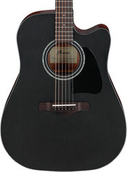 Folk-gitarre Ibanez Artwood AW247CE WK - Weathered black open pore