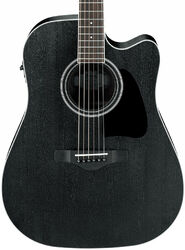 Folk-gitarre Ibanez AW8412CE WK Artwood - Weathered black open pore