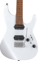 E-gitarre in str-form Ibanez AZ2402 PWF Prestige Japan - Pearl white flat