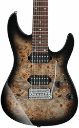 7-saitige e-gitarre Ibanez AZ427P1PB CKB Premium - Charcoal black burst