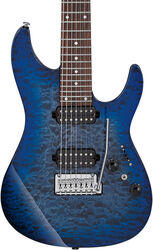 7-saitige e-gitarre Ibanez Premium AZ427P2QM TUB 7-String - Twilight Blue Burst