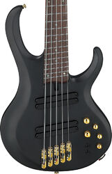 Solidbody e-bass Ibanez Bass Workshop BTB605LM BKF 5-String - black flat