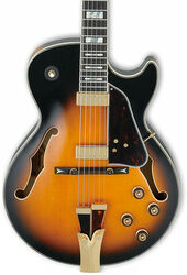 Hollowbody e-gitarre Ibanez George Benson GB10SE BS - Brown sunburst