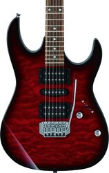 E-gitarre in str-form Ibanez GRX70QA TRB GIO - Transparent red burst