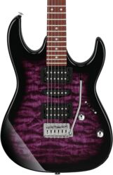 E-gitarre in str-form Ibanez Gio GRX70QA TVT - transparent violet