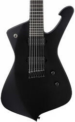 7-saitige e-gitarre Ibanez ICTB721 BKF Iceman Iron Label - Black flat