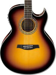 Folk-gitarre Ibanez Joe Satriani JSA5 VB - Vintage sunburst