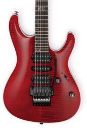 E-gitarre in str-form Ibanez Kiko Loureiro KIKO100 TRR Prestige Japan - Transparent red ruby