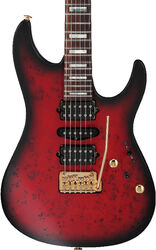 E-gitarre in str-form Ibanez Prestige Japan Kiko Loureiro KIKO300 RTT - Ruby Red Sunburst Flat