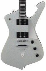 E-gitarre aus metall Ibanez Paul Stanley PS60 SSL - Silver sparkle