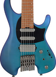 7-saitige e-gitarre Ibanez Q547 BMM Quest - Blue chameleon metallic matte