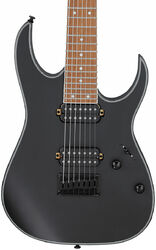 7-saitige e-gitarre Ibanez RG7421EX BKF 7-String Standard - Black flat