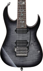 7-saitige e-gitarre Ibanez IBANEZ Made In Japan J.Custom RG8527 BRE 7-String - Black rutile