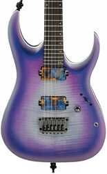 E-gitarre aus metall Ibanez RGA61AL IAF Axion Label - Indigo aurora burst flat 