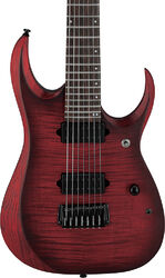 Bariton e-gitarre Ibanez Iron Label RGD721FA WUF 7-String - Stained Wine Red Burst Flat