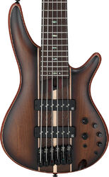 Solidbody e-bass Ibanez SR1356B DUF Premium 6-String - Dual mocha burst flat