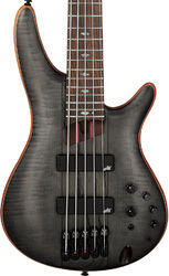 Solidbody e-bass Ibanez Premium SR1455DW TGF 5-String - Transparent Gray Flat