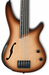 Solidbody e-bass Ibanez SRH505F NNF Fretless Workshop - Dragon eye burst flat