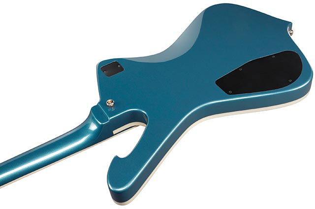 Ibanez Ic420 Abm Iceman 2h Ht Jat - Antique Blue Metallic - Retro-Rock-E-Gitarre - Variation 3