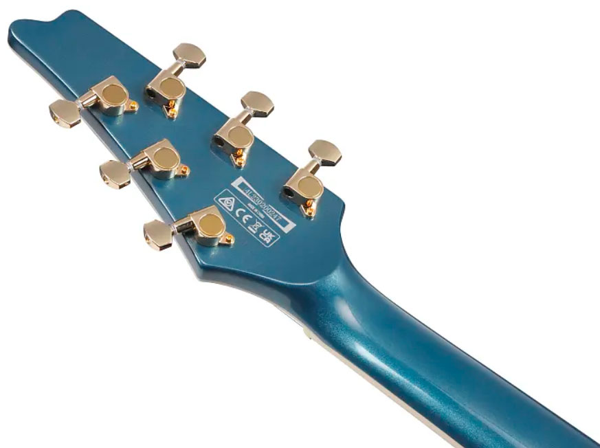 Ibanez Ic420 Abm Iceman 2h Ht Jat - Antique Blue Metallic - Retro-Rock-E-Gitarre - Variation 4