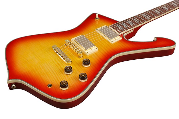 Ibanez Ic420fm Crs Iceman 2h Ht Jat - Cherry Sunburst - Retro-Rock-E-Gitarre - Variation 2