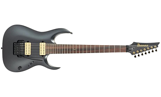 Ibanez Jake Bowen Jbm27 Signature 7c 2h Fr Rw - Black Flat - E-Gitarre in Str-Form - Variation 1