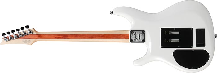 Ibanez Joe Satriani J2480 Wh Jap Signature 1h Dimarzio / Sustainiac Fr Rw - White - Signature-E-Gitarre - Variation 1
